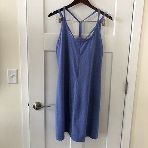 Patagonia Racerback Blue Stretchy Knee Length Dress (Large) (Pre-Owned)